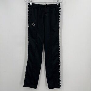 Kappa Black Logo Tape Track Pants Unisex
